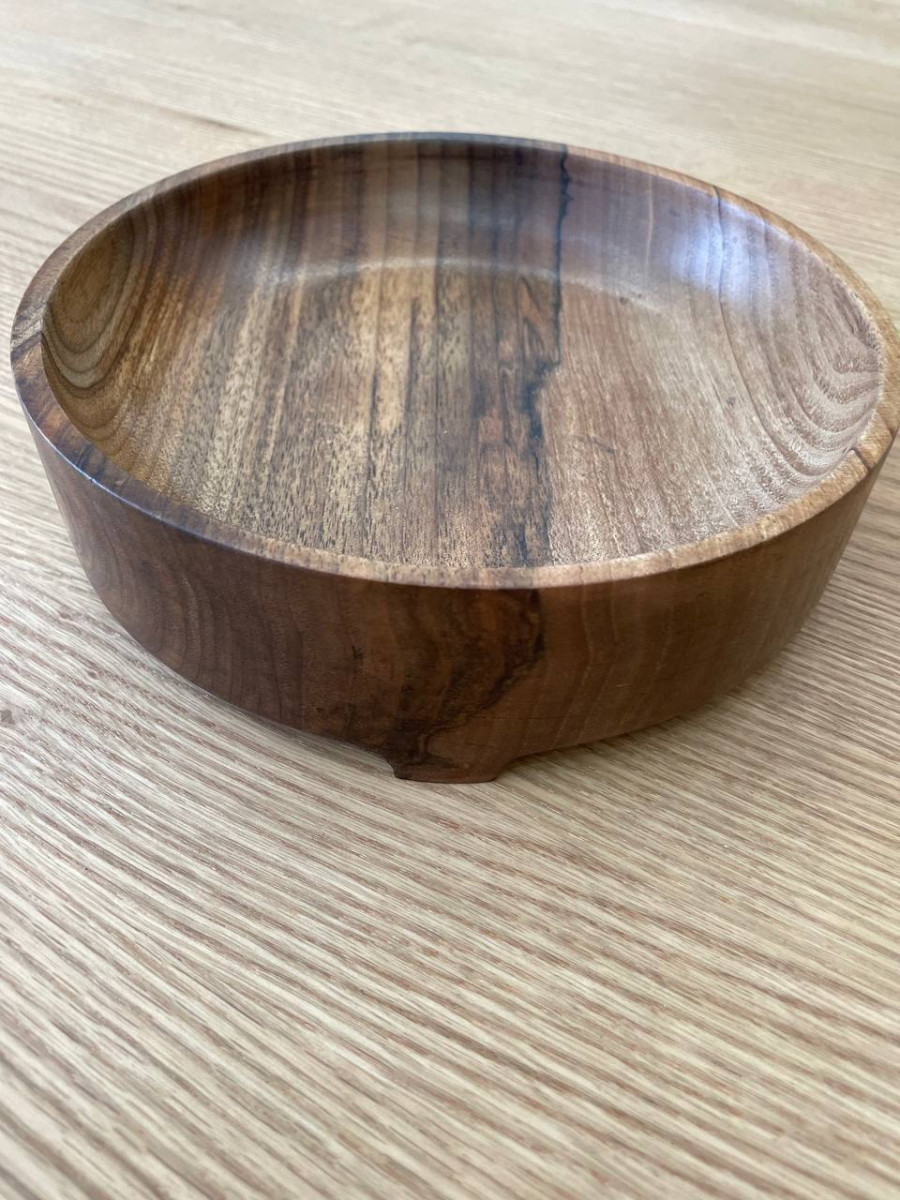 Тарілка велика на ніжках, Dozer woodturner