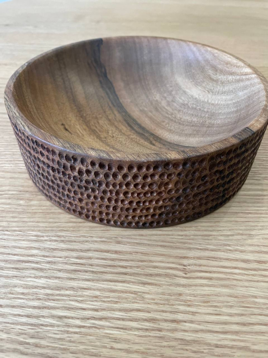 Тарілка в крапку, Dozer woodturner