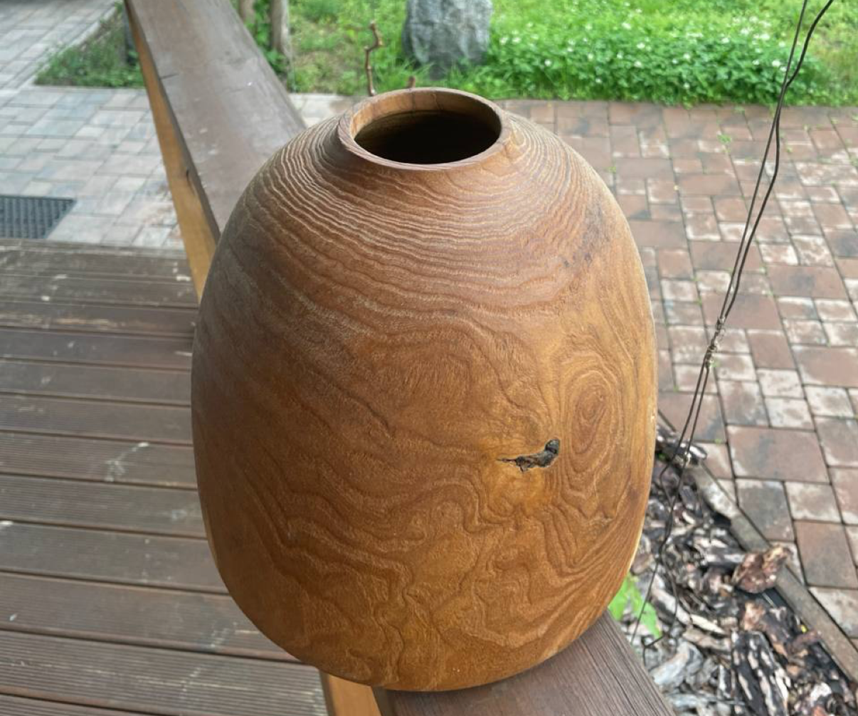 Ваза капсула,  Dozer woodturner